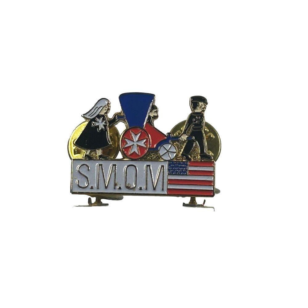 SMOM Dual Clutch Lapel Tack Pin